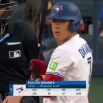 岡本和真 .215 10本 27打点 OPS.698