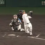 【阪神対日本ハム2回戦】阪神・森下翔太、日本ハム・加藤からリーグトップに並ぶ第１２号ソロホームラン！１点差に詰め寄る！！！！！！！！！！！！