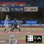 【ロッテ対阪神1回戦】阪神、２回表１アウト満塁から中野のセカンドゴロの間に三塁ランナーが生還し１点先制！！！！！！！！