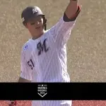 【ロッテ対阪神3回戦】ロッテ、８回裏１アウト一二塁から山口航輝が勝ち越し2点タイムリーツーベース！！！！！！！！！！