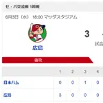 【敗戦】広島vs日本ハム 交流戦 1回戦｜試合後ハムファン反省会｜6/3