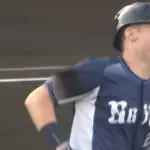 西武ネビン、甲子園バックスクリーンへ先制弾！