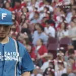 伊藤大海、外野手に苦言「ライトフライに打ち取ったと…。風、光の入り方、確認できたことはあったと思う」