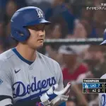 大谷翔平、第六打席は今季６度目三安打となるライト前ヒット！打率.301！！！！！！！！！！！！