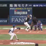 渡邉陸が先制タイムリー！！1塁から周東が生還