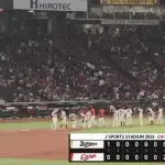 【広島対オリックス1回戦】広島対オリックスは２－２で延長１２回引き分け