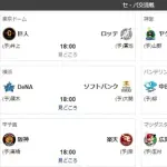 パリーグ今日の移動ゲーム、一番移動が大変なのは…