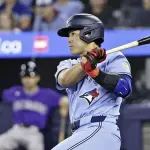 岡本和真 打率 .225、13本塁打、35打点、OPS .742