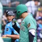 真鍋球審が阪神・森下退場を説明　「警告はしました。それでもまだ続けたので退場」　五回に自身への暴言で宣告　ジェスチャーは「皆さんが見られた通り、感じられた通り」