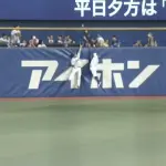 ネビンの逆転スリーラン、2人で協力すれば捕れたのに・・・・・・