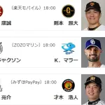 6/9(火)予告先発 大津亮介×才木浩人
