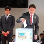 中日、広島、楽天から競合1位受けるドラフト1位