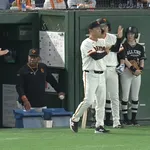 巨人・ダルベックが三振＆守備妨害　ランナーの松本剛もアウトに