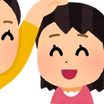 姪の頭をなでると嫌がるので「そうか、わかった、もうしないよ」と手を放そうとしたら姪が俺の手を取って自分の頭へぽんと乗せた