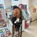 【画像】コンビニに原始人さん、現れるｗｗｗｗｗｗｗｗｗｗ