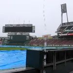マツダスタジアム試合中止