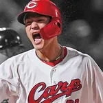 名原典彦がカープの『新スター』に！グッズショップの壁画に抜擢「新井監督や球団の期待を裏切らないように」