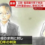 【悲報】川村葉音被告さん「手は出してないけど足は出した」懲役30年・・・・・・・・・