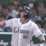 西武ネビン、2死満塁で同点2点タイムリー！
