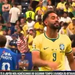 【悲報】ブラジル代表FWクーニャ、試合終了後に日本代表の塩貝健人を挑発　