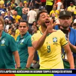 【悲報】ブラジル代表FWクーニャさん、勝利後に塩貝健人さんへ「5回優勝」ジェスチャーwwwwwwwwww
