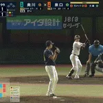 【巨人対ヤクルト13回戦】ヤクルト・サンタナ、ボールを見失う…