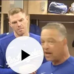 【動画】ドジャース一同「ロバーツ監督1000勝おめでとう！」ロバーツ「ありがとう！今思えば…(長話)」大谷翔平「(話長ぇよ…)」
