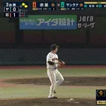 【巨人対ヤクルト13回戦】ヤクルト、3回表1アウト一二塁からサンタナのタイムリーツーベースで同点に追いつく！！！！！