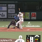 正木智也の2点タイムリーヒットで逆転に成功