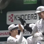 栗原陵矢、3試合連続のホームランwwwwww