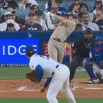 大谷翔平、4回表にパドレス・メリルに第10号ソロホームランを打たれ2失点目…