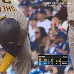 大谷翔平、初回にパドレス・シーツにタイムリーを打たれ先制を許す…