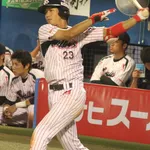 山田哲人(20) .250(44-11) 1本 1点 OPS.690