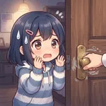 ドアノブをガチャガチャされた