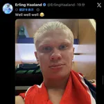 【画像】試合後のハーランドの自撮り