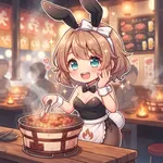 【画像】いま一番バズってるバニーガール焼肉wwwwwwwwwwwwww beチ
