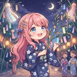 七夕の日の夜ごはん🎋