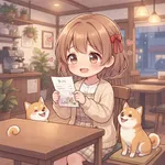 犬2匹を連れて飲食店へ… 置かれた伝票を見ると「店員が書いたメモ」にホッコリ