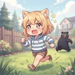 黒猫ケンちゃん、やっと美術館に入れたね 「盟友」警備員さんの手で 広島・尾道市