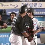ロッテ山口 打率.283 13本 OPS.910
