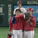 広島・敗戦処理の益田、棒立ちのバッターにストライクが入らない