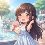 暑いけどロングヘアーの人