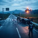 中国人ら乗車のレンタカーが反対車線にはみ出しか 乗用車と正面衝突、男女6人が負傷し1人がドクターヘリで病院搬送 北海道富良野市・国道38号線