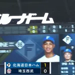 【日本ハム】万波中正、ショートゴロの間に1点先制|西部戦|打った瞬間の反応まとめ|7/22