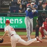 大谷翔平、１打席目は空振り三振　敵地は大歓声、大雨で１時間２０分の遅延…