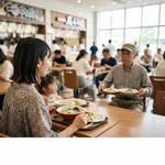 【悲報】女さん「フードコートで家族と食事してたら知らんキモオジが座ってきたw」