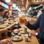 回転寿司で飲むのってガチで天国よな