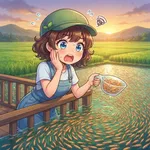 【朗報】田んぼのメダカの大群、すごすぎる お前らの想像の1.2倍大群