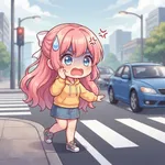 【動画】横断歩道で停まってくれた車にお辞儀をする日本人女児、世界中で大絶賛ｗｗｗ