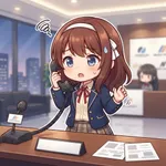 殴る真似する人